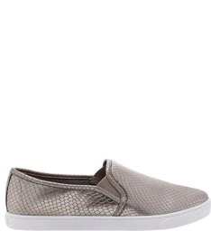 Tênis Slip On Snake Prata Velha