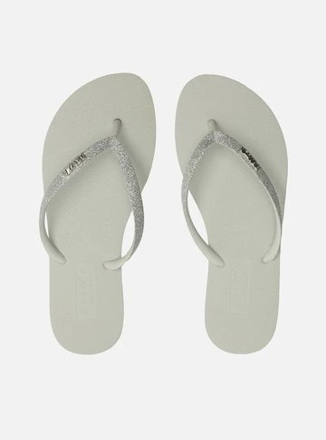 Chinelo Prata Brizza Strass