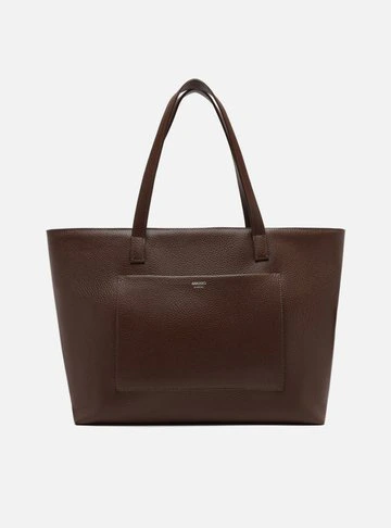 Bolsa Shopping Marrom Grande