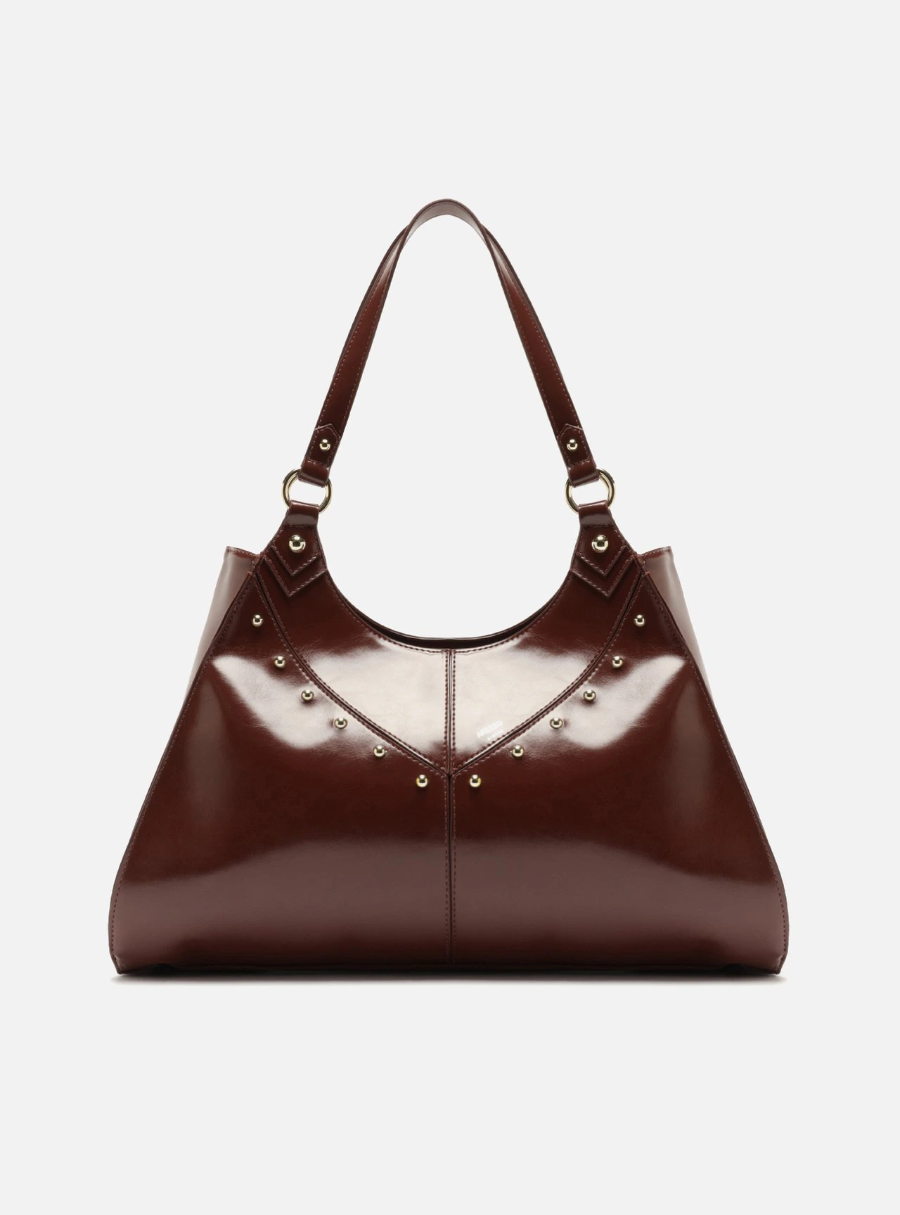 Bolsa Tote Vermelha Grande Metais