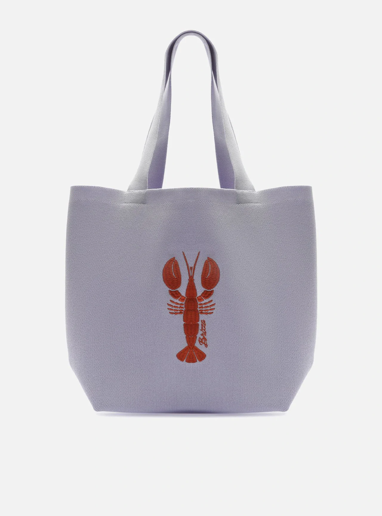 Bolsa Shopping Grande Azul Crochê Brizza