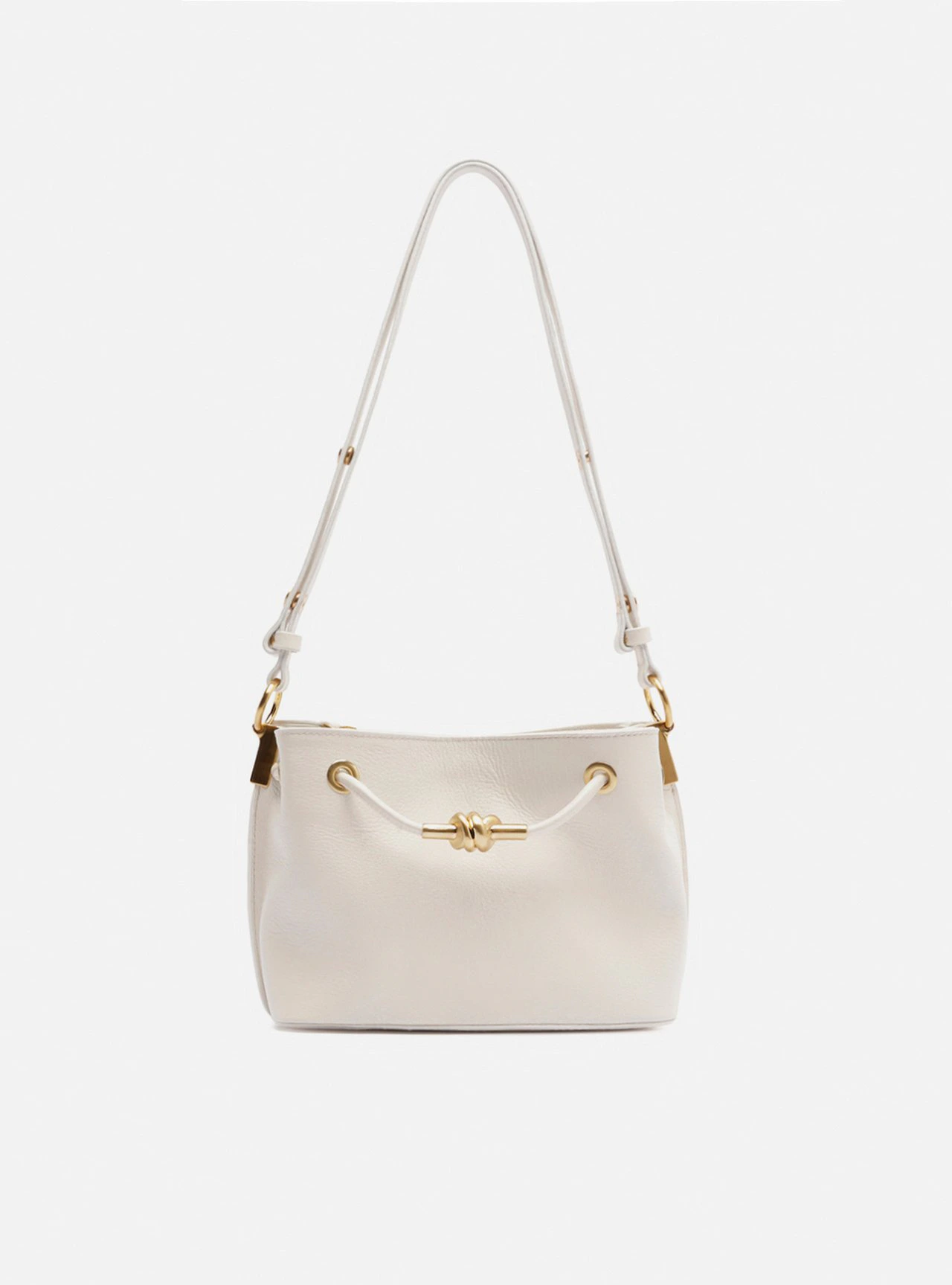 Bolsa Tiracolo Branco Couro Helena Pequena