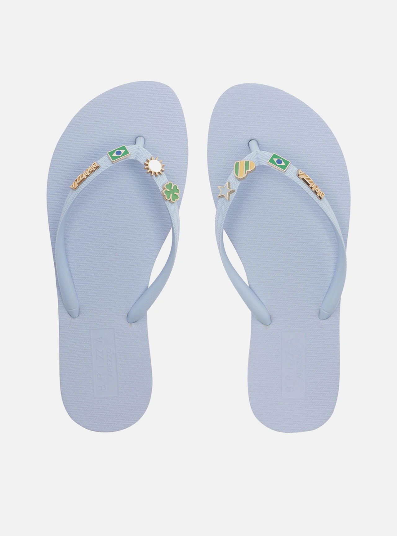 Chinelo de Dedo Azul Flatform Brizza