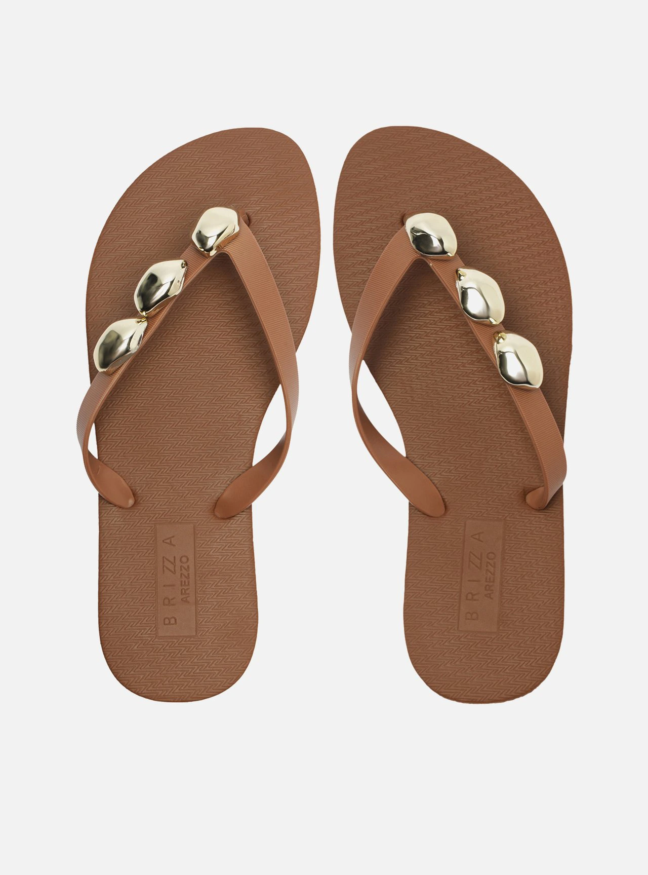Chinelo de Dedo Marrom Essential Metais