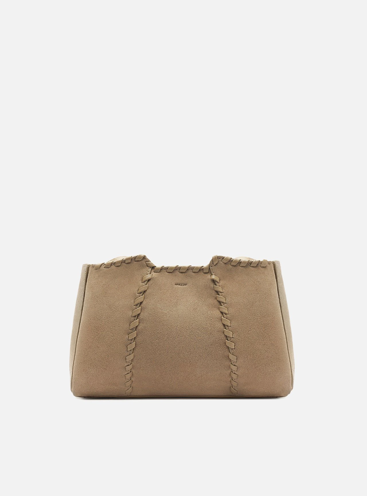 Bolsa Tiracolo Marrom Couro Média Trançada