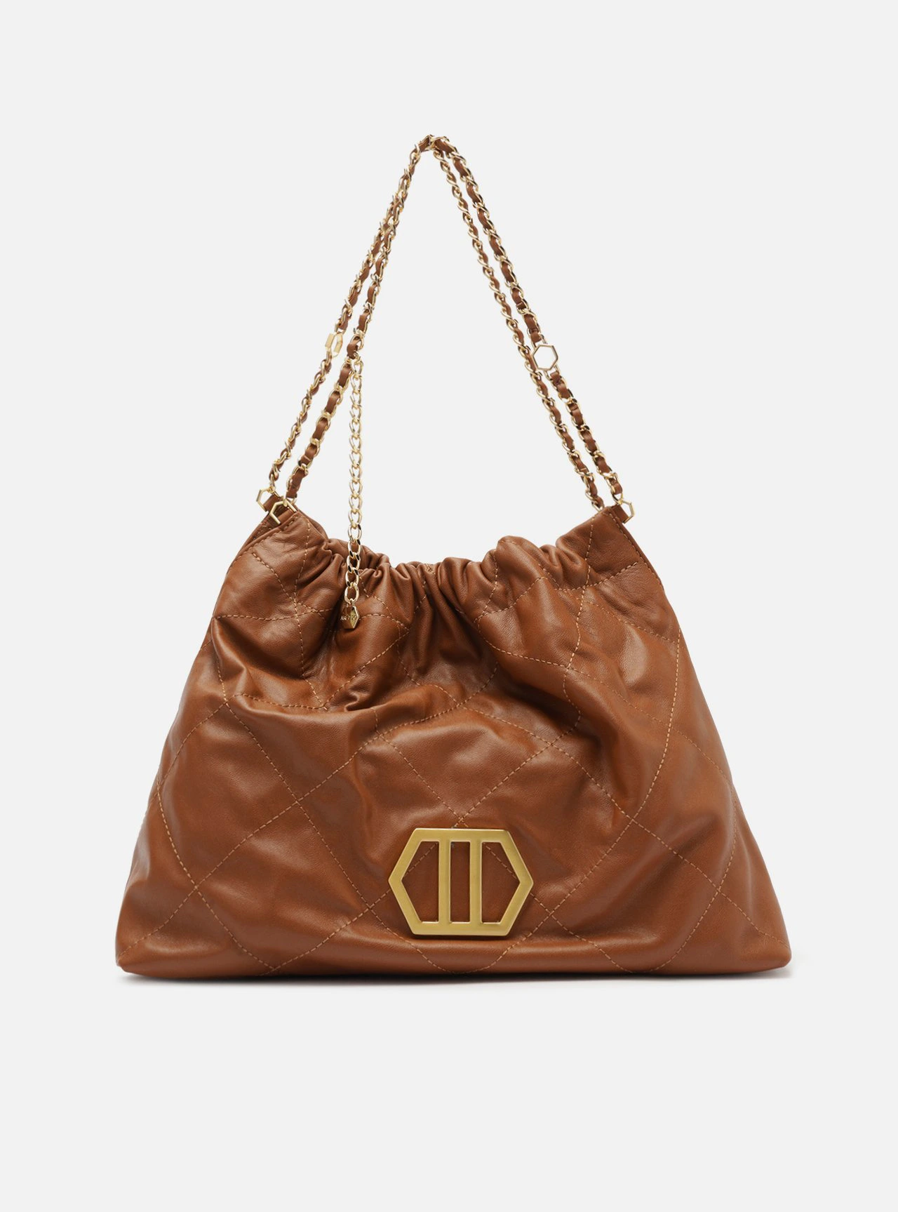 Bolsa Hobo Marrom Couro Grande Esther