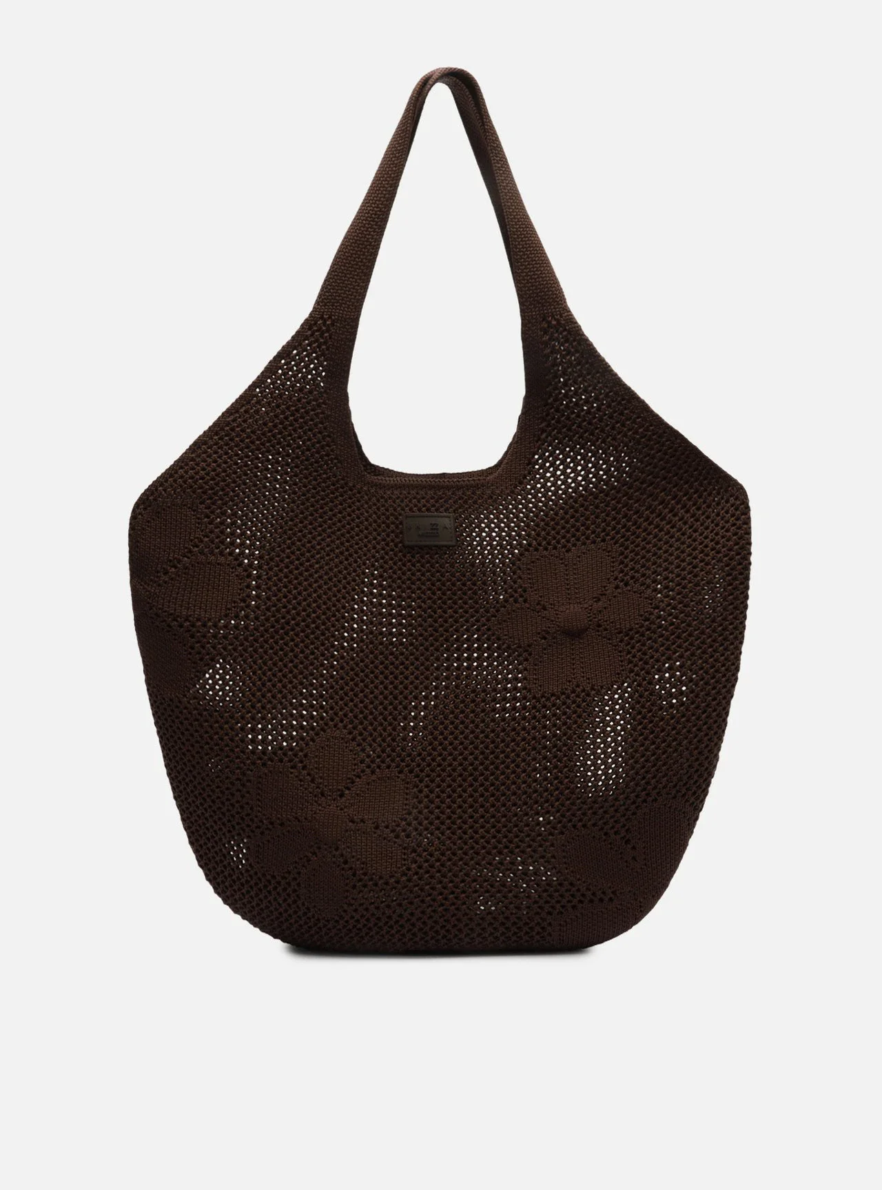 Bolsa Shopping Marrom Knit Grande Brizza