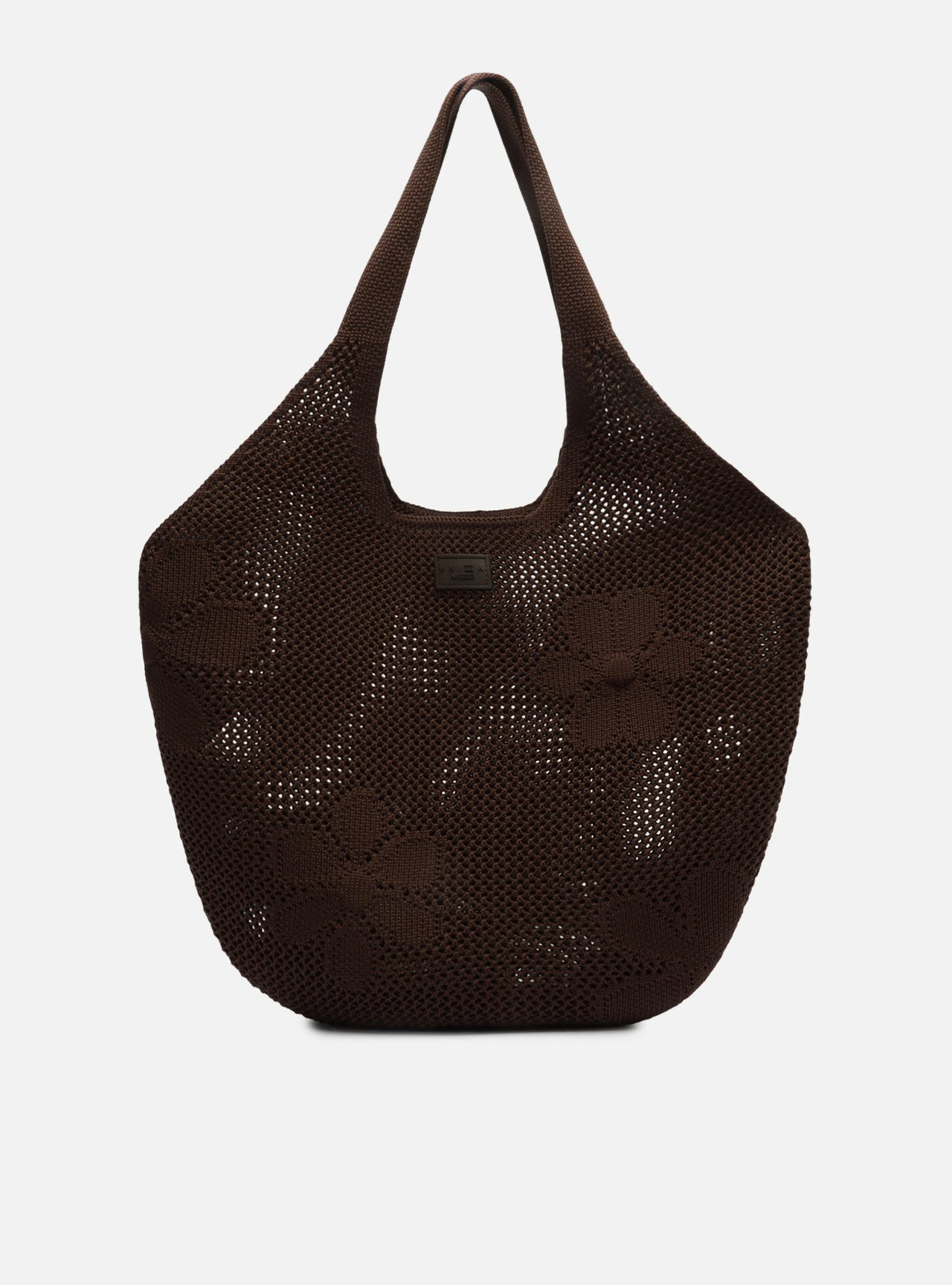 Bolsa Shopping Marrom Knit Grande Brizza