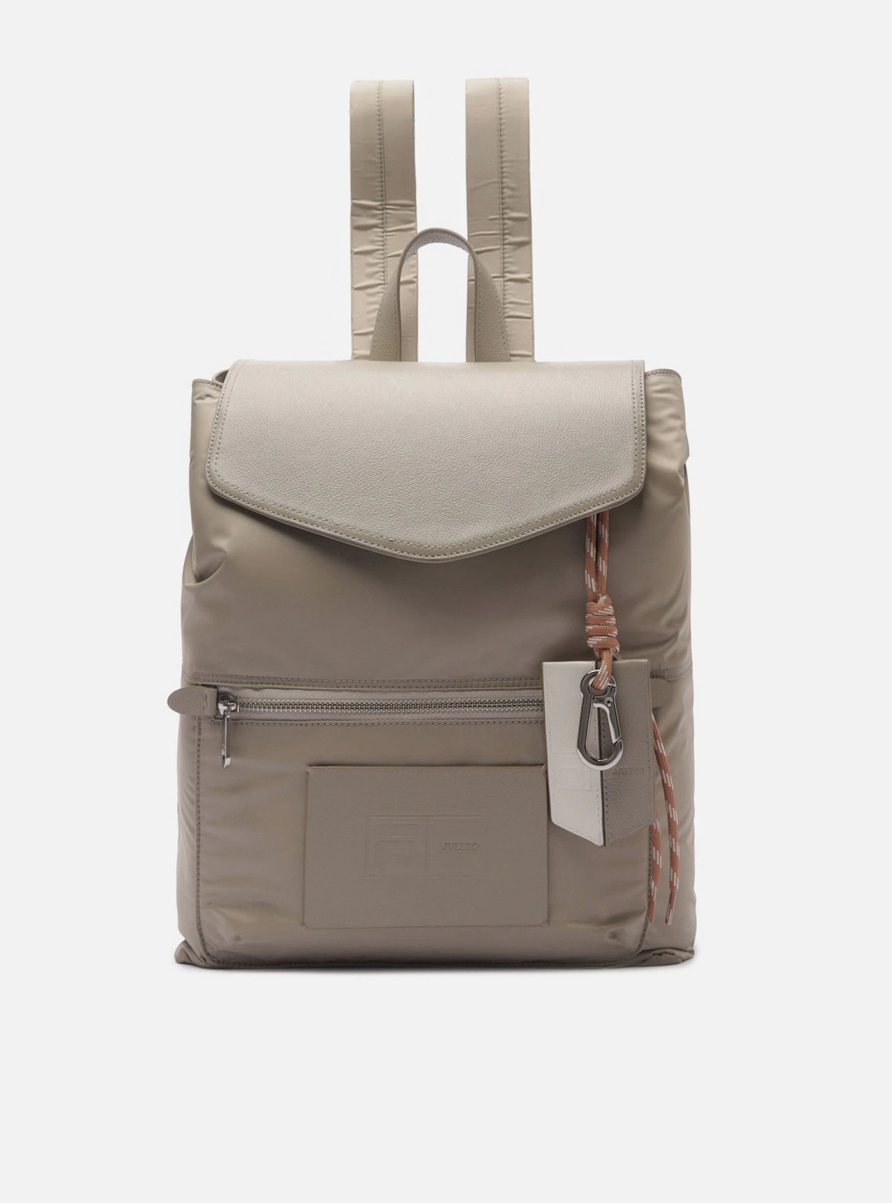 Bolsa Mochila Marrom Média Trança Metais Fila