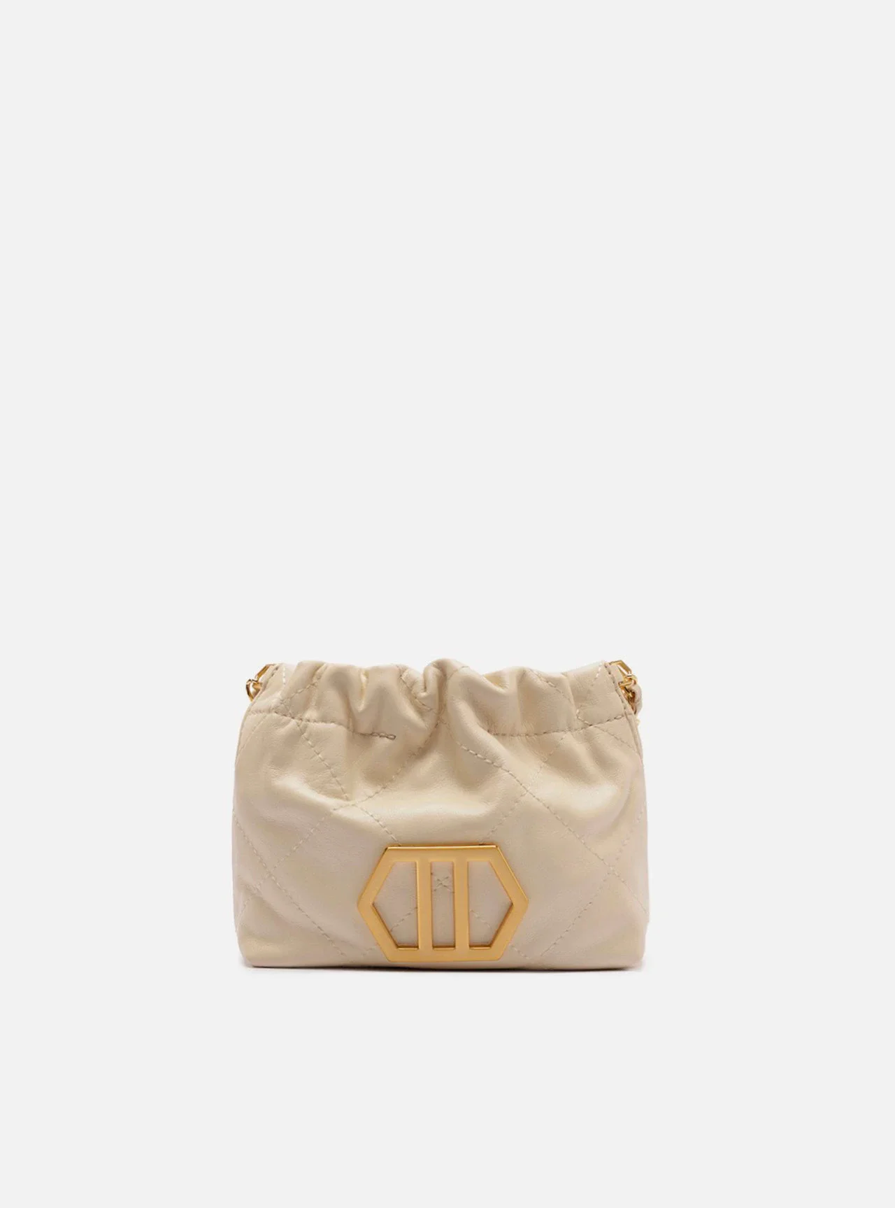 Bolsa Tiracolo Branca Couro Pequena