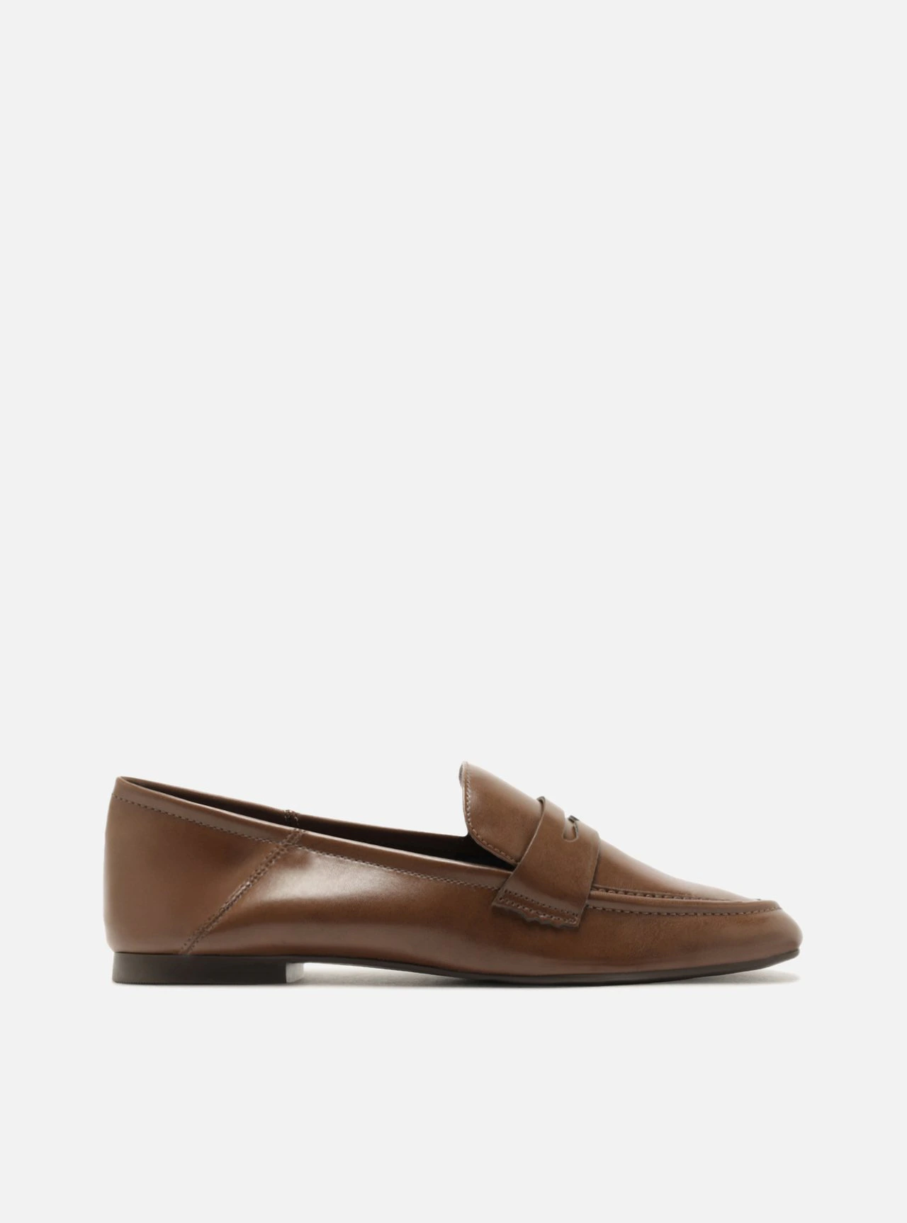 Mocassim Marrom Bico Redondo Tira Classic
