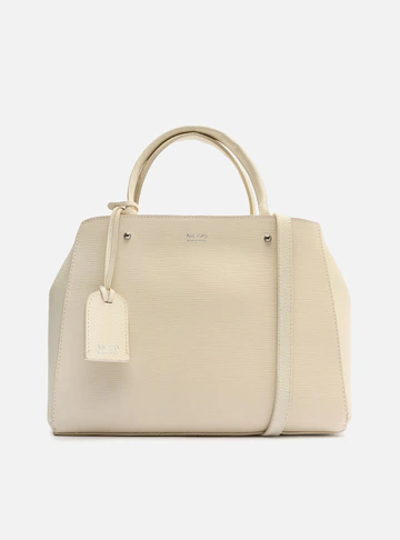 Bolsa Tote Off-White Couro Wave Bella Média
