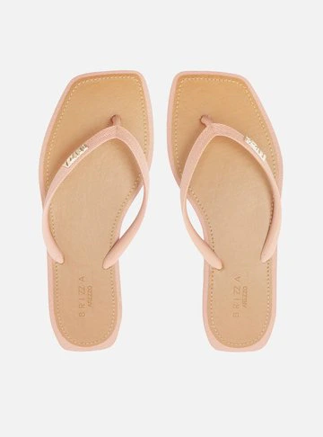 Chinelo de Dedo Rosé Recouro Square Brizza