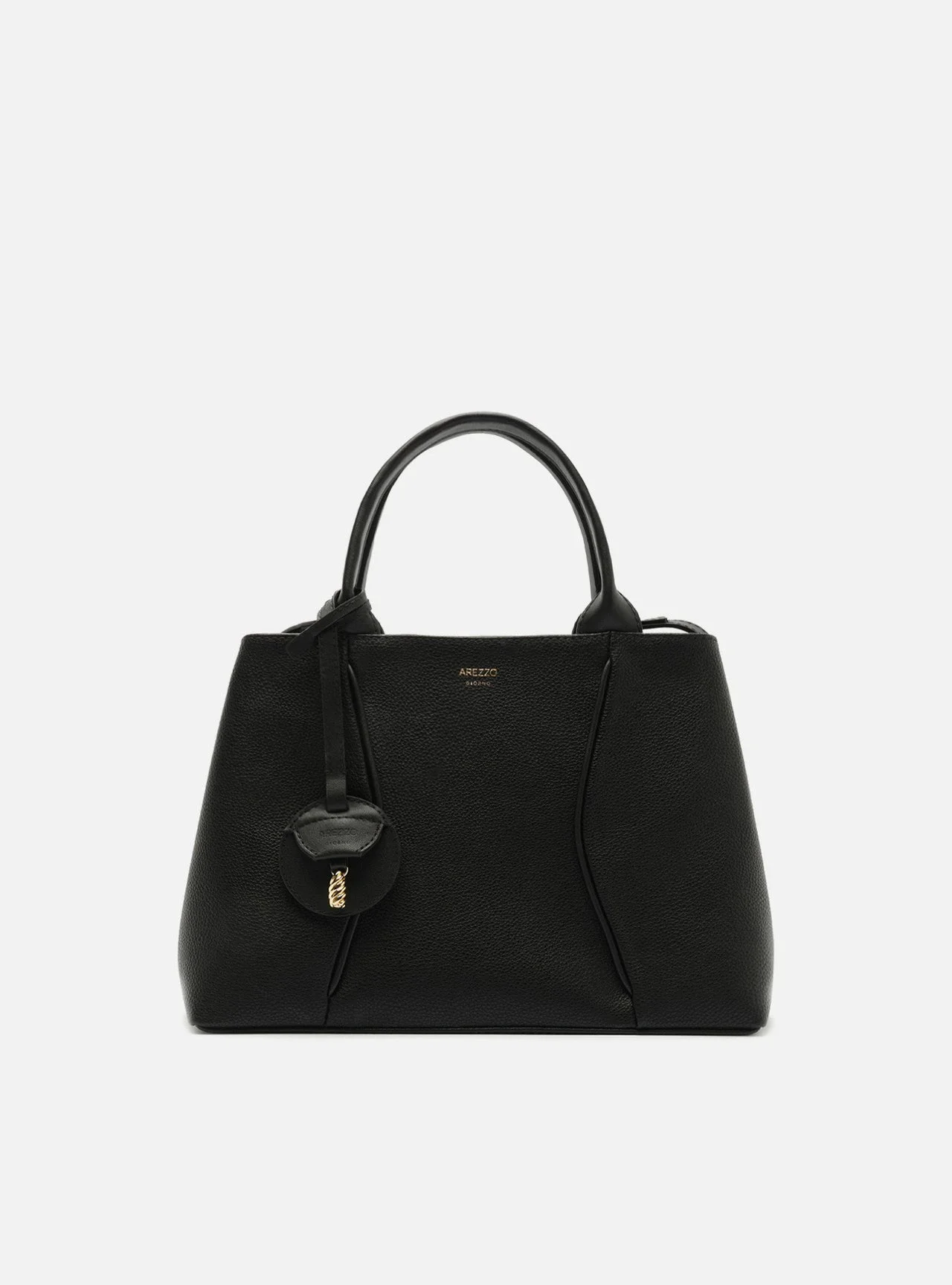 Bolsa Tote Preta Média Metais