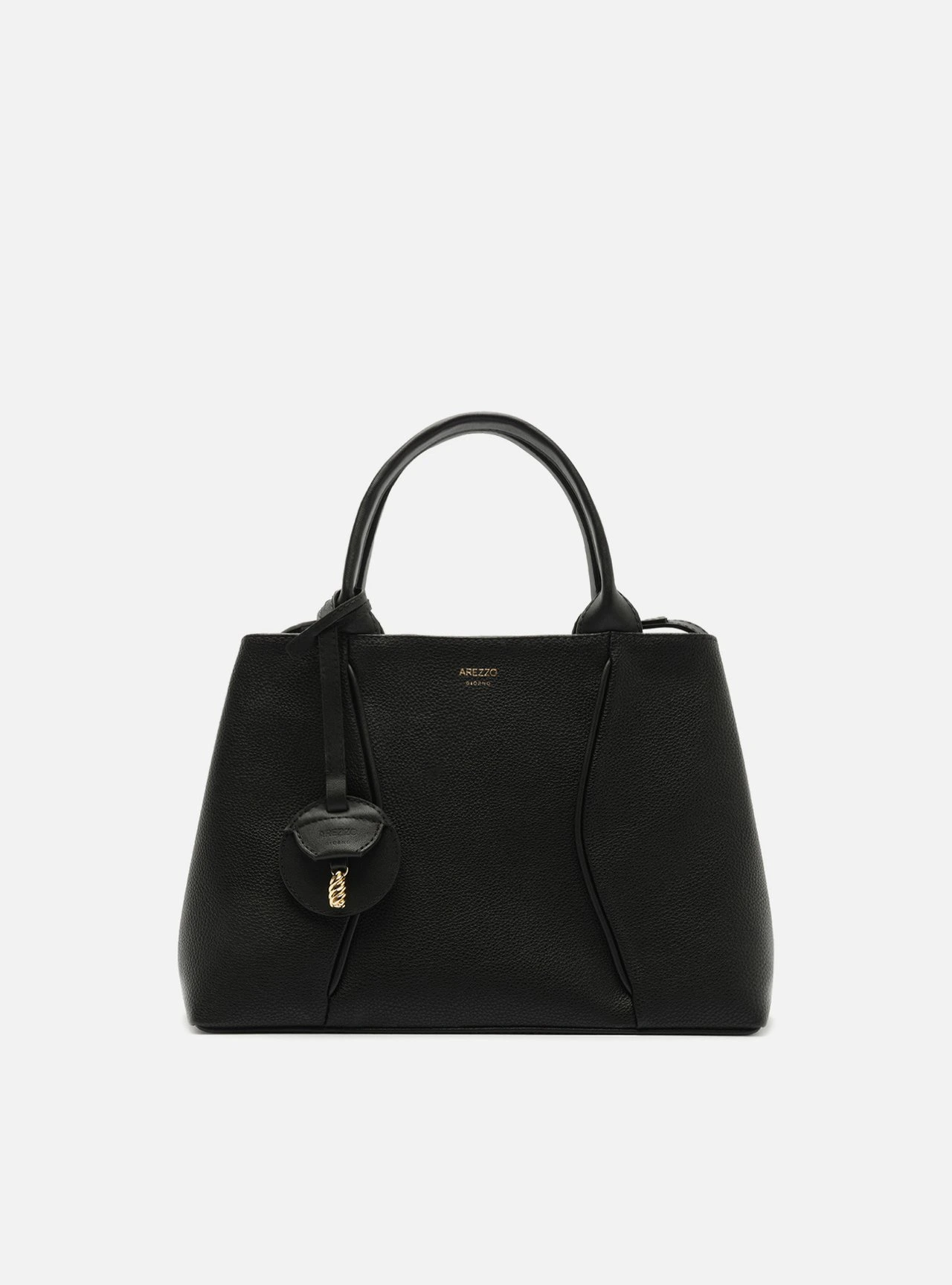 Bolsa Tote Preta Média Metais