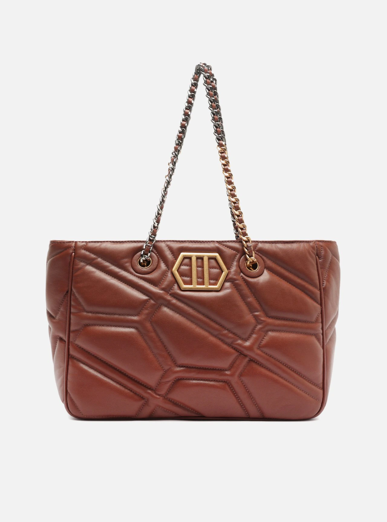 Bolsa Shopping Marrom Couro Emma Grande