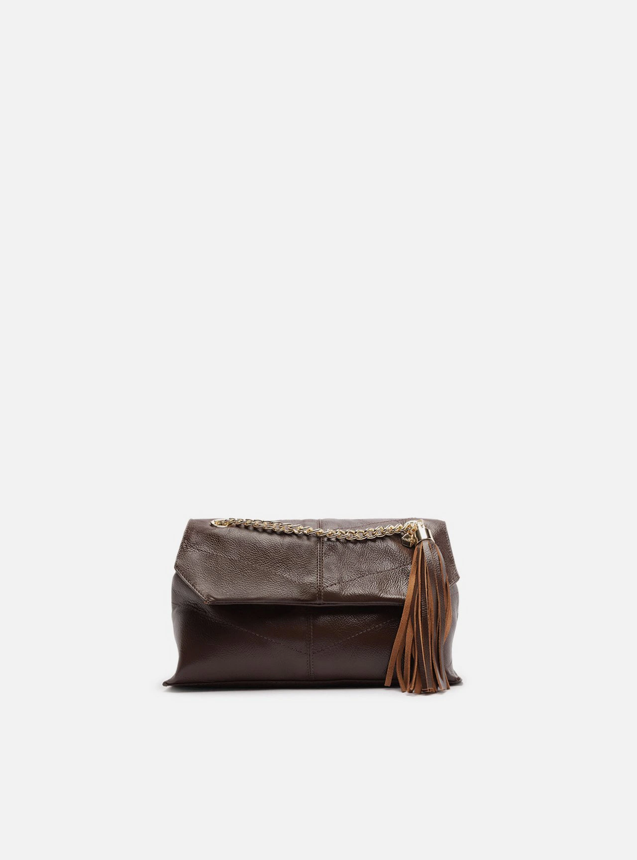 Bolsa Tiracolo Marrom Couro Ísis Pequena