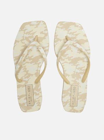 Chinelo de Dedo Marmorizado Square