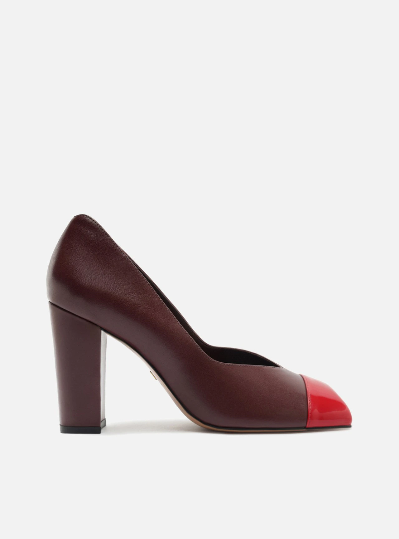 Scarpin Margot Vermelho Salto Bloco