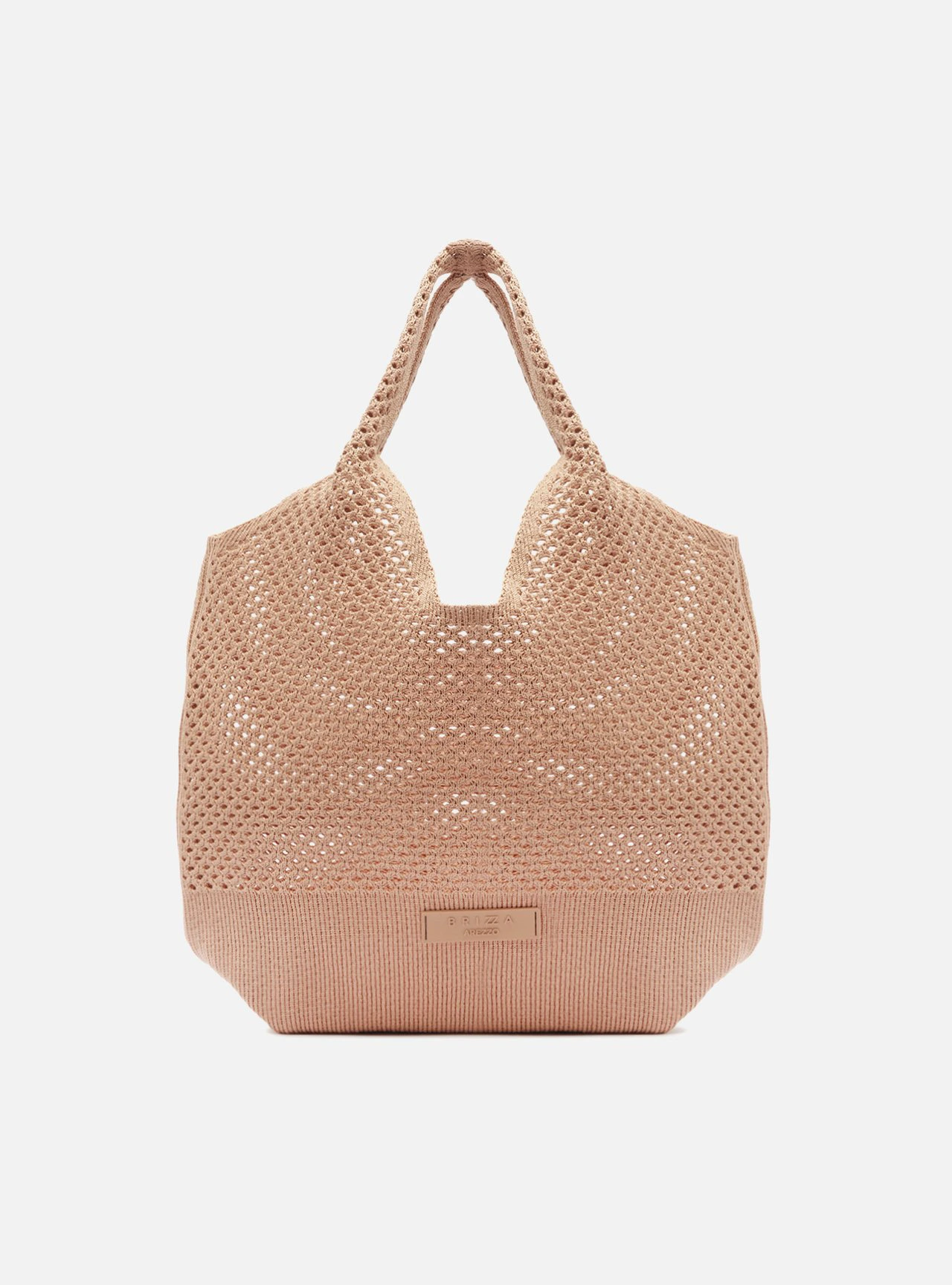 Bolsa Shopping Marrom Crochê Paulina Grande