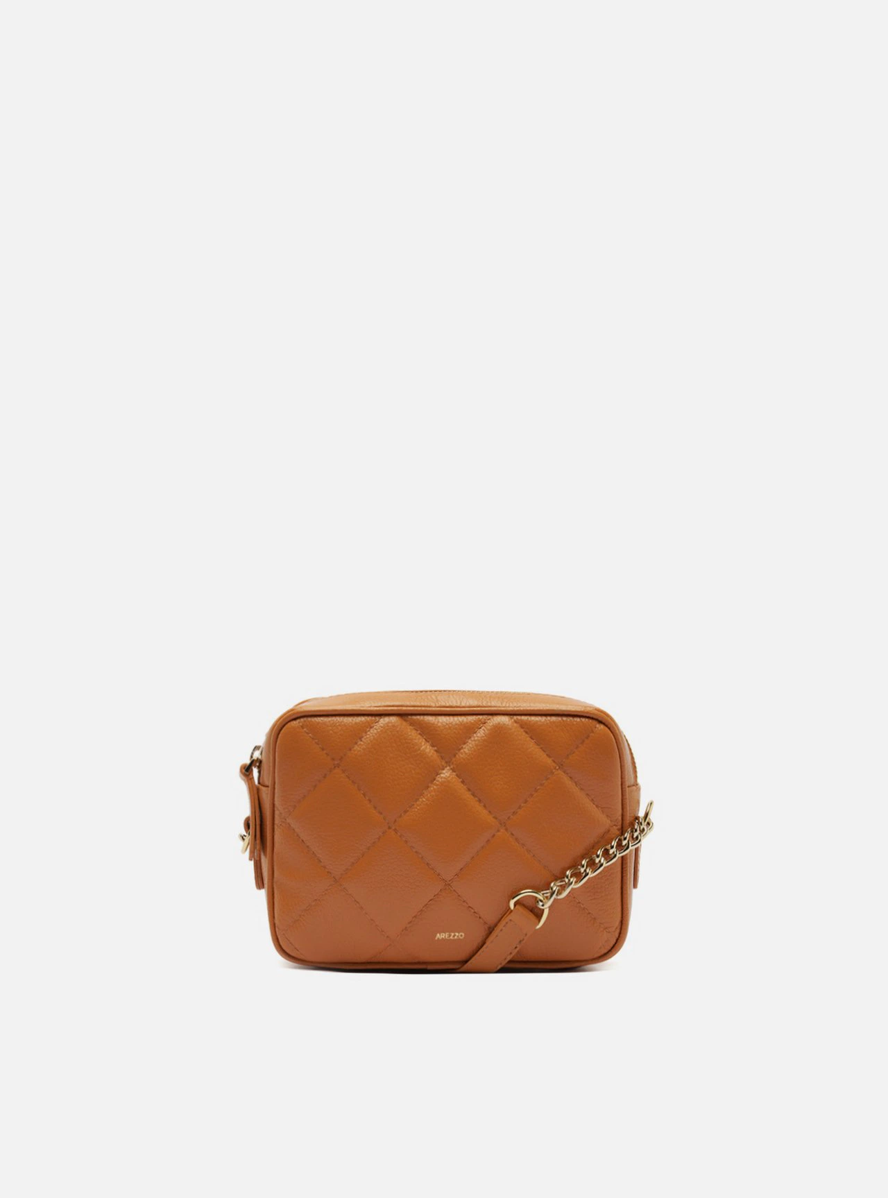 Bolsa Tiracolo Marrom Couro Matelassê Gab Pequena
