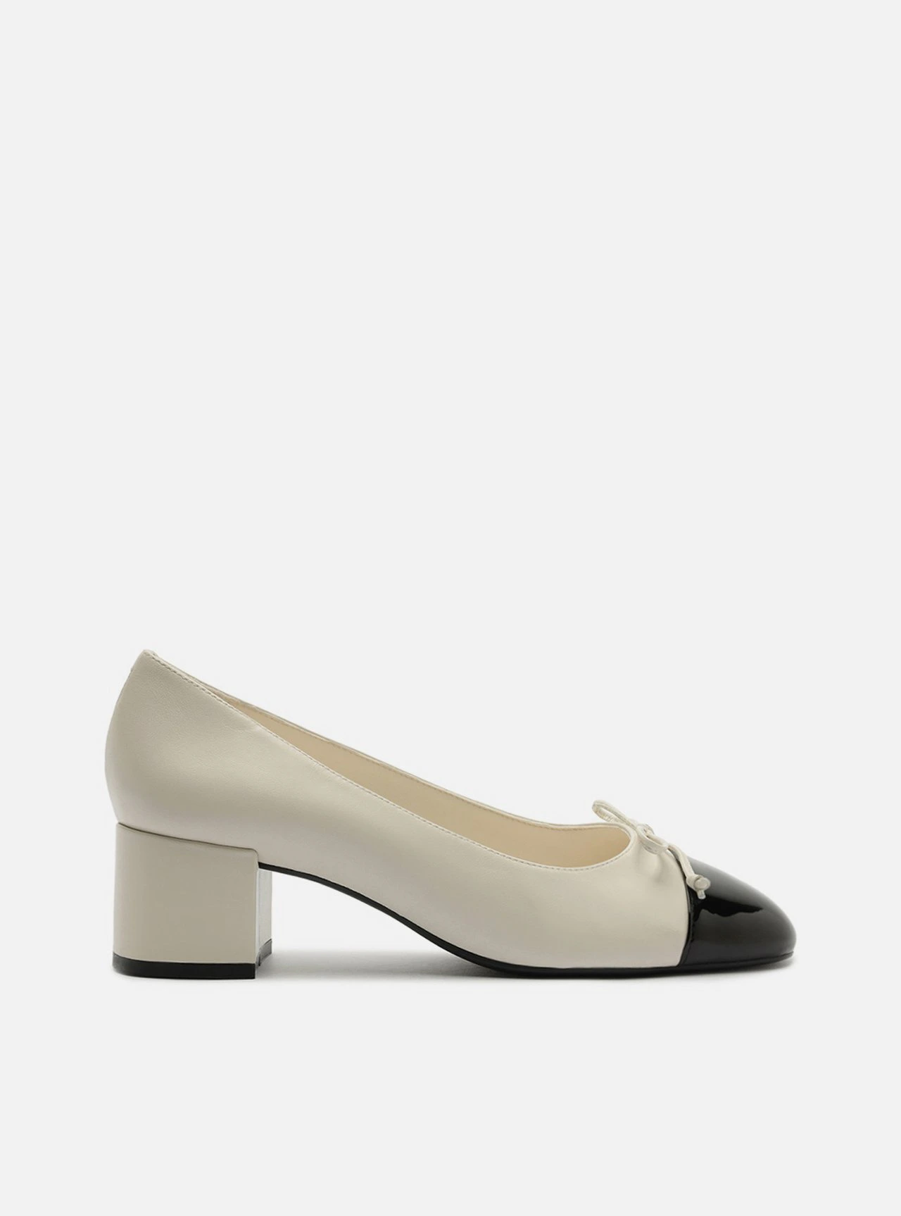 Scarpin Multineutro Salto Bloco Laço