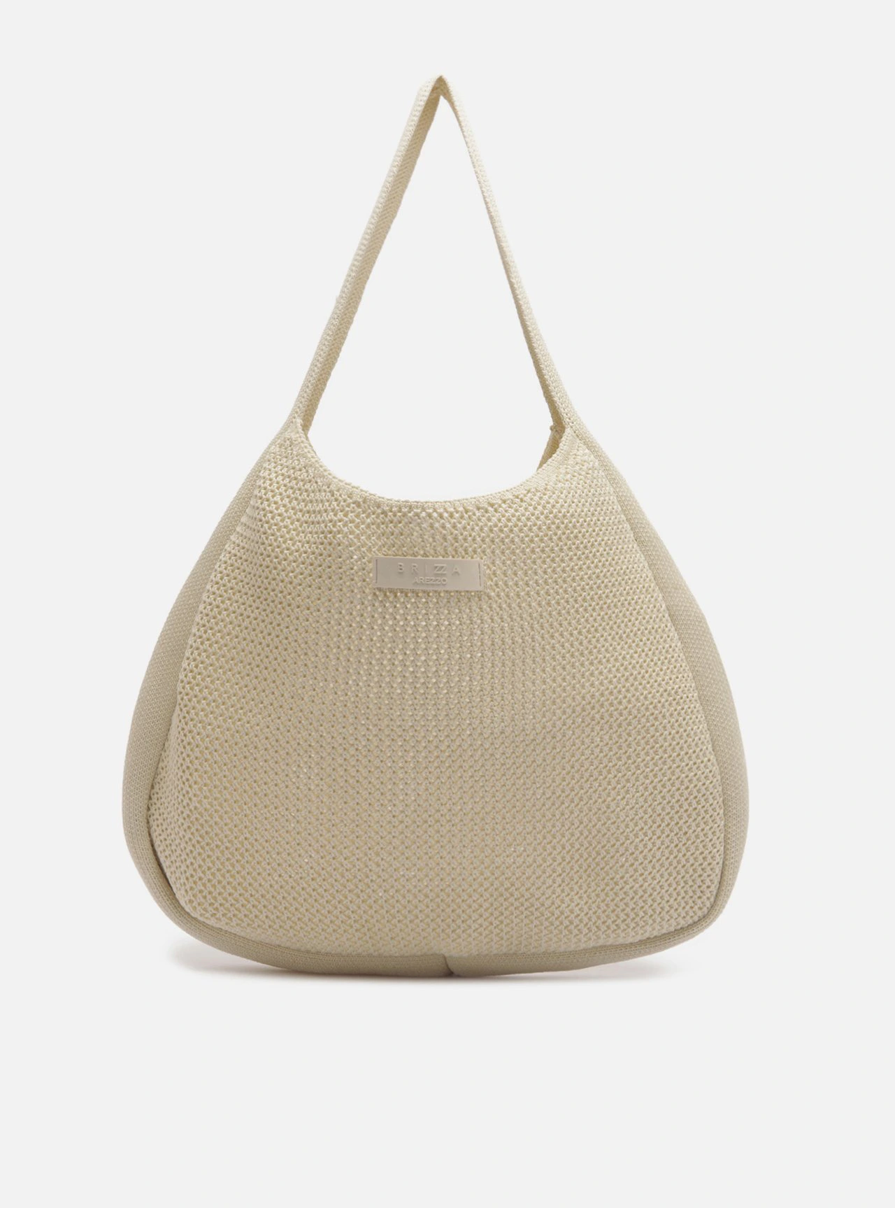 Bolsa Shopping Branca Knit Grande Brizza