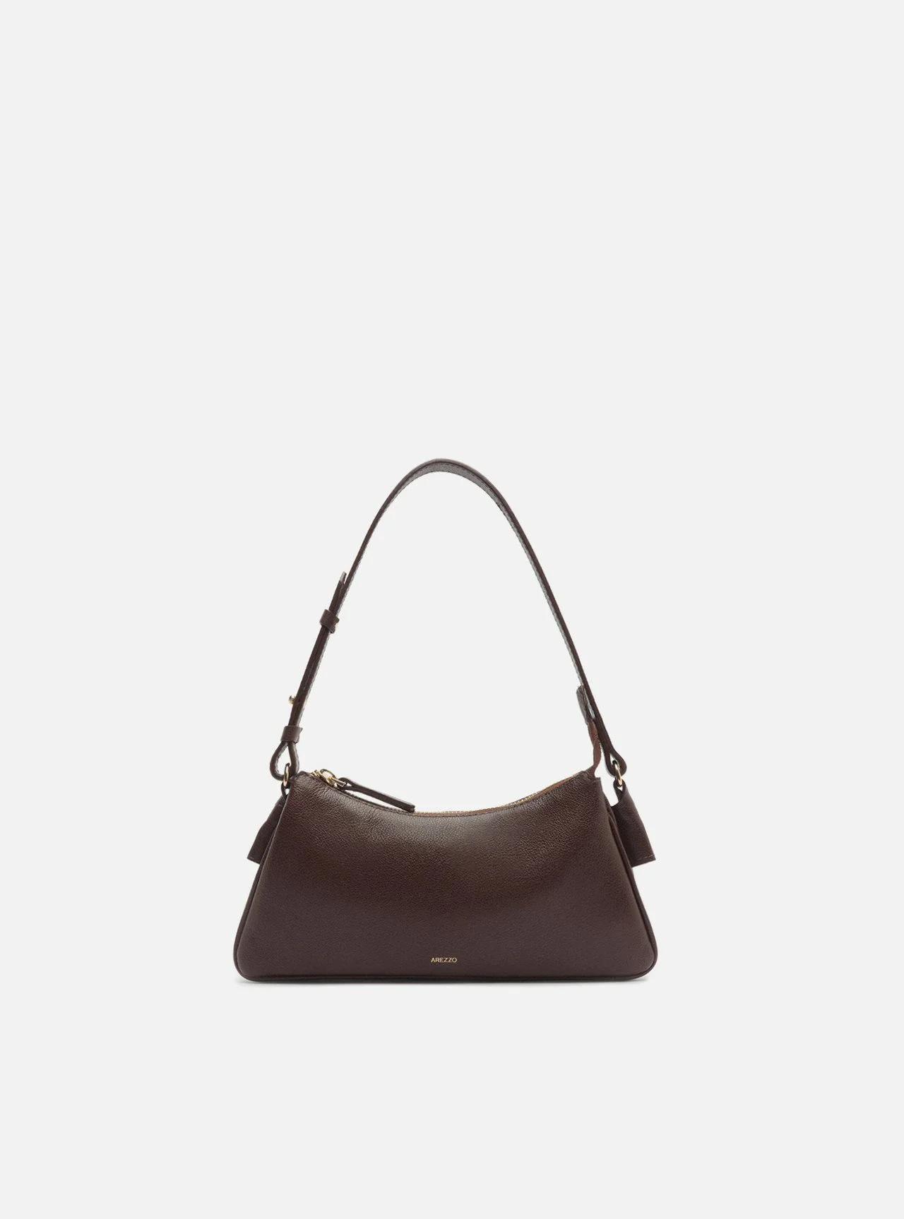 Bolsa Shoulder Marrom Couro Pequena