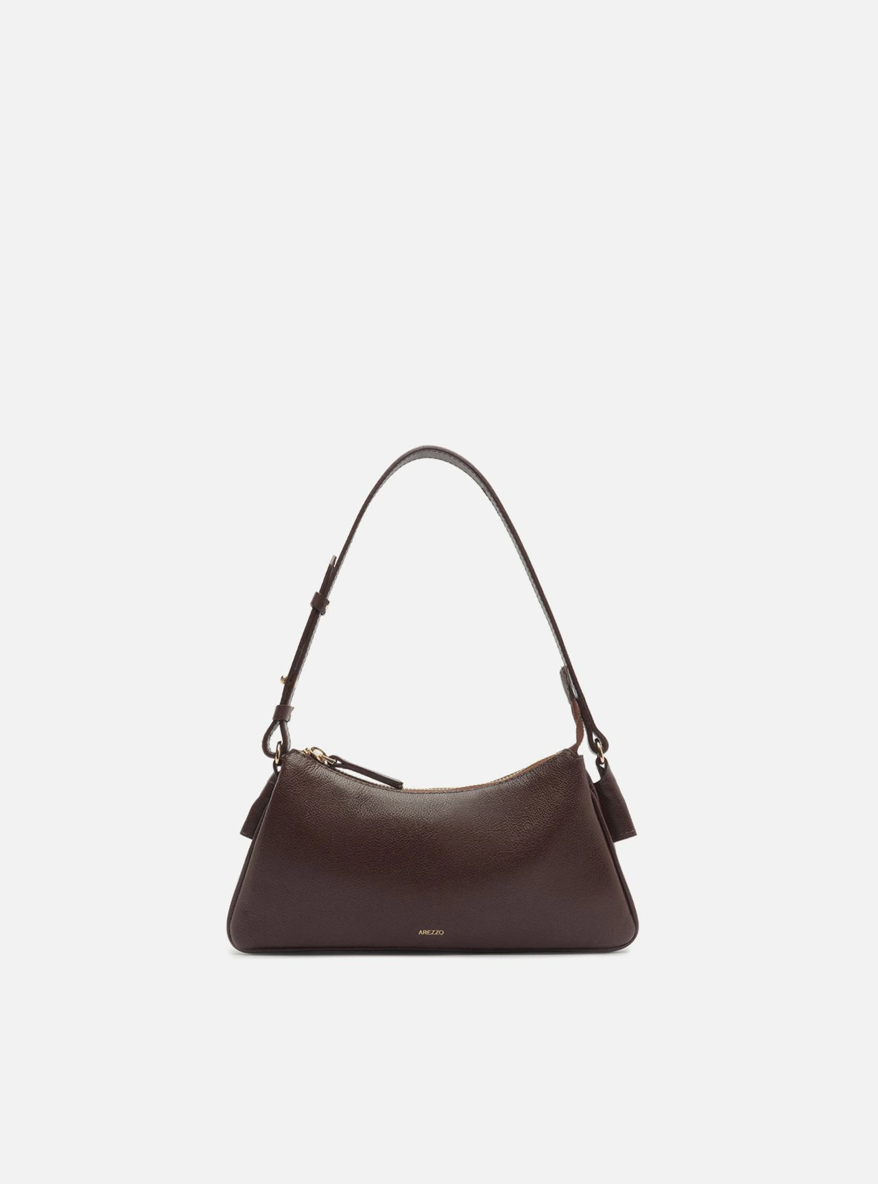 Bolsa Shoulder Marrom Couro Pequena