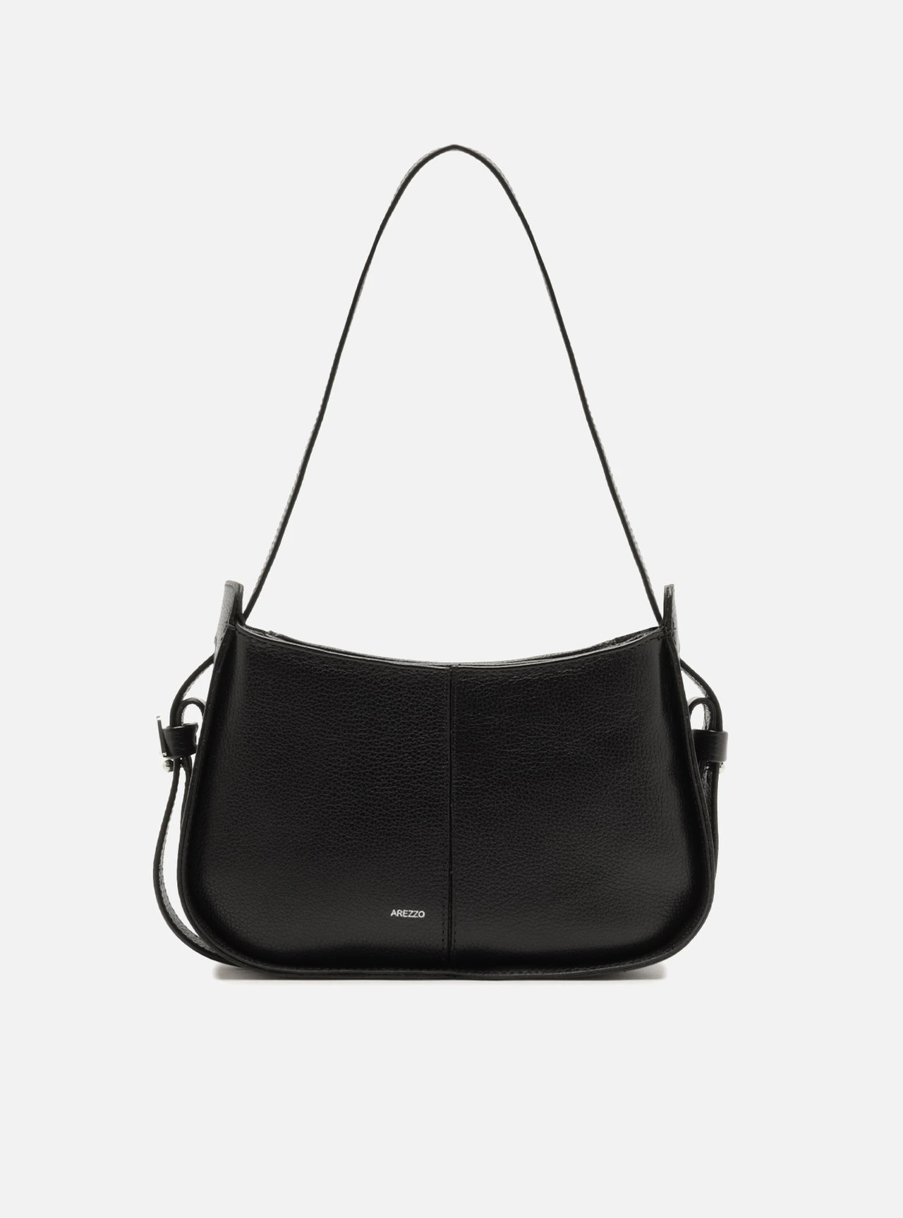 Bolsa Hobo Couro Preta
