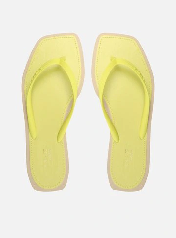 Chinelo de Dedo Amarelo Square Bicolor Brizza Color