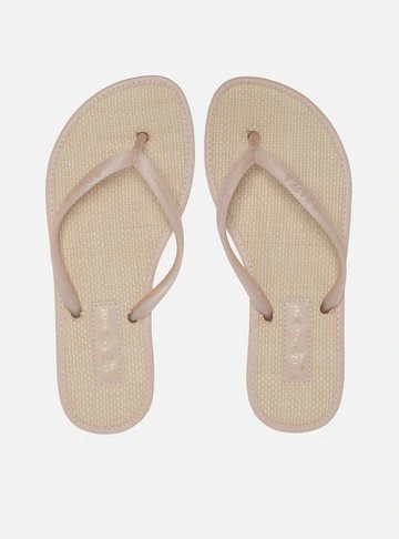 Chinelo de Dedo Nude Palha La Sirene