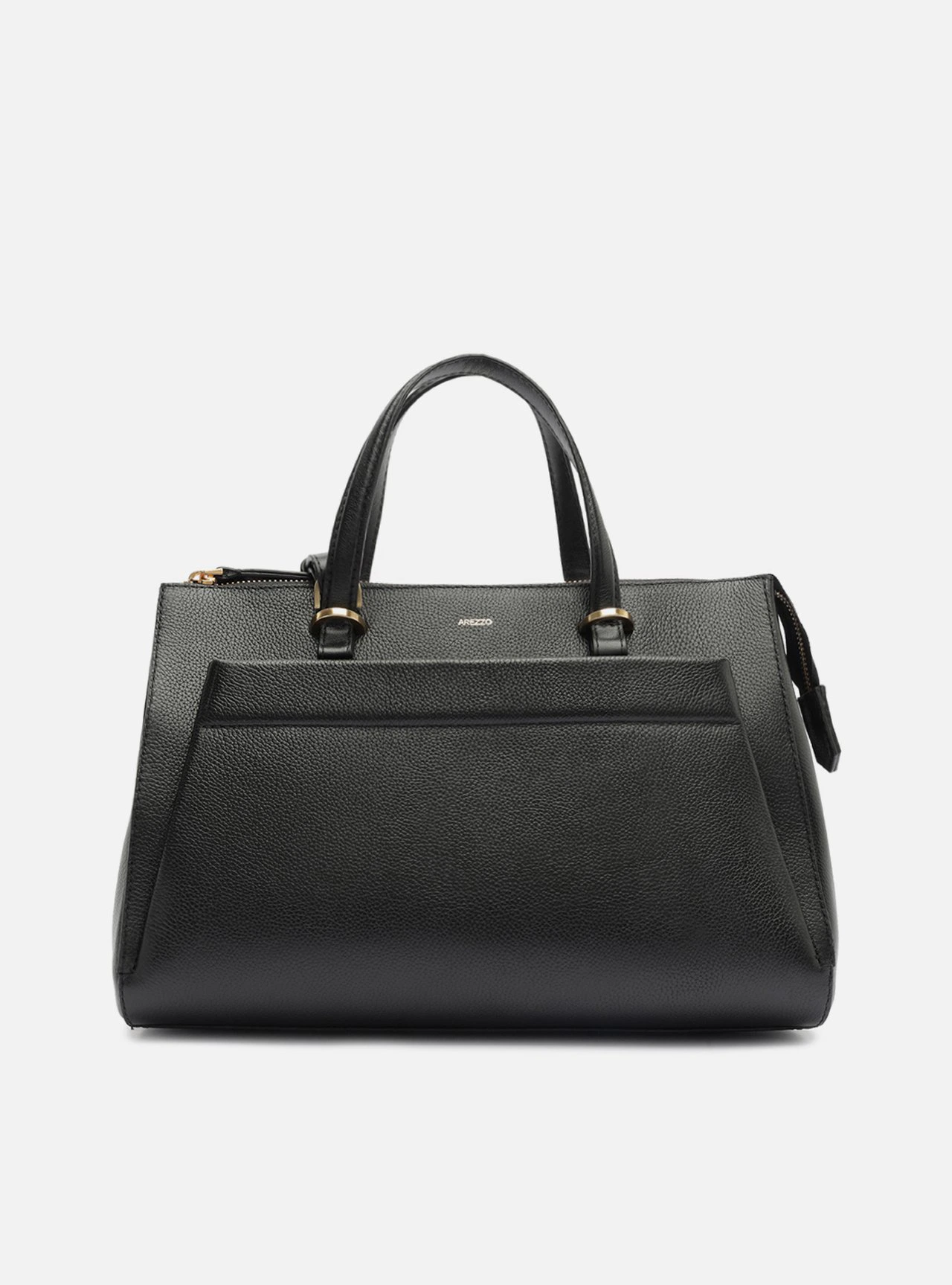 Bolsa Tote Preta Couro Grande
