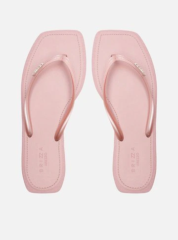 Chinelo de Dedo Rosa Square Brizza
