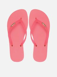 Chinelo de Dedo Rosa Tiras Jelly Brizza