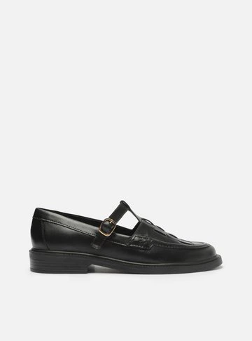 Mocassim Preto Tiras