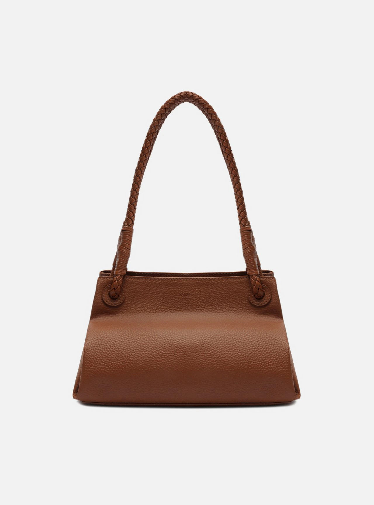 Bolsa Shoulder Marrom Média Alça Trançada