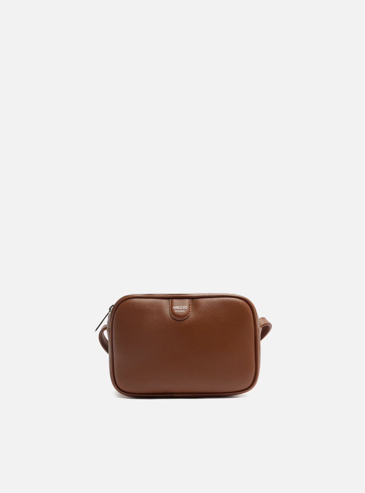 Bolsa Tiracolo Marrom Pequena Metais