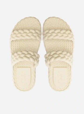 Sandália Branca Flatform Marrocos Up