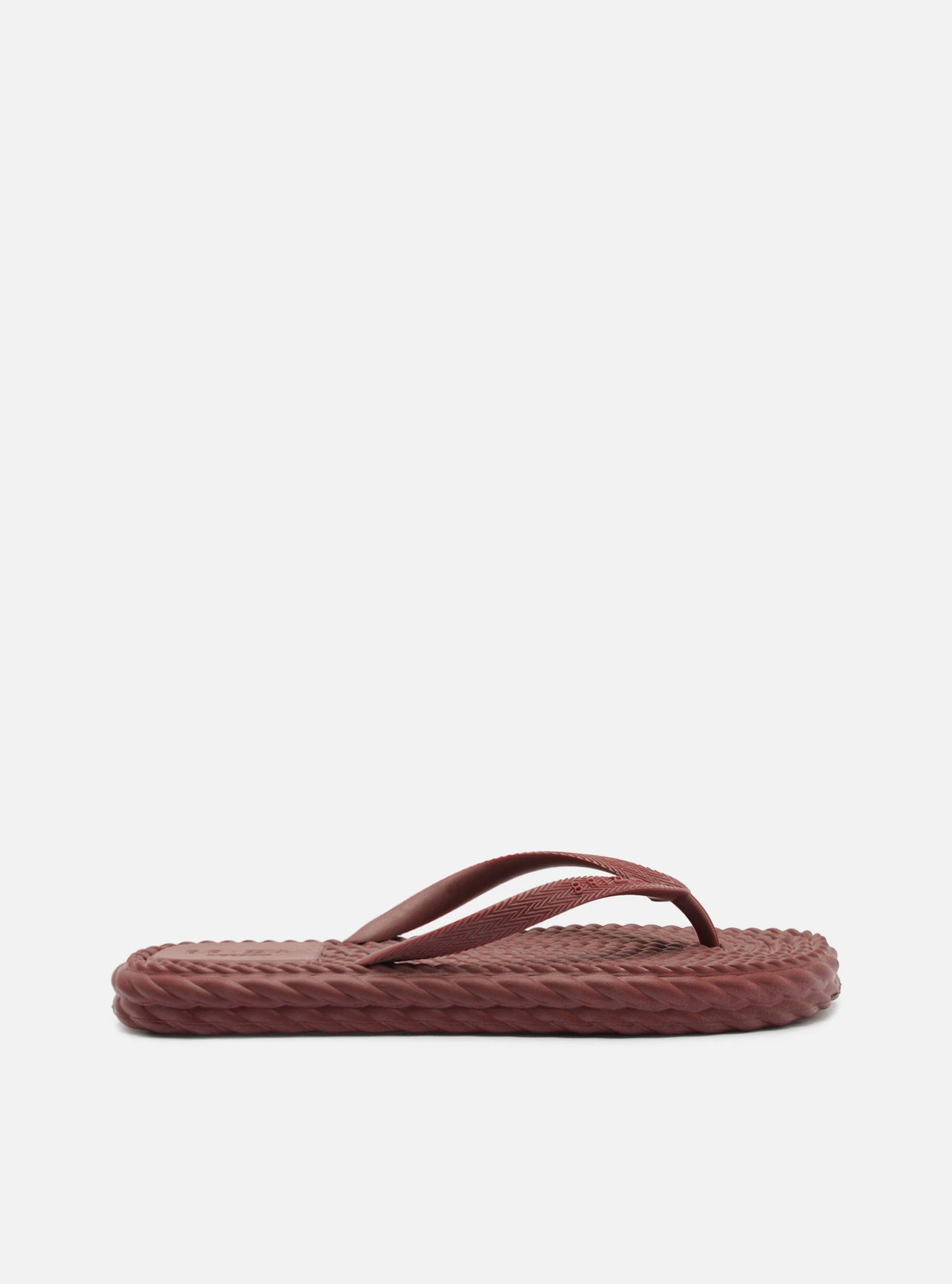 Chinelo de Dedo Vermelho Flatform Tressê Brizza
