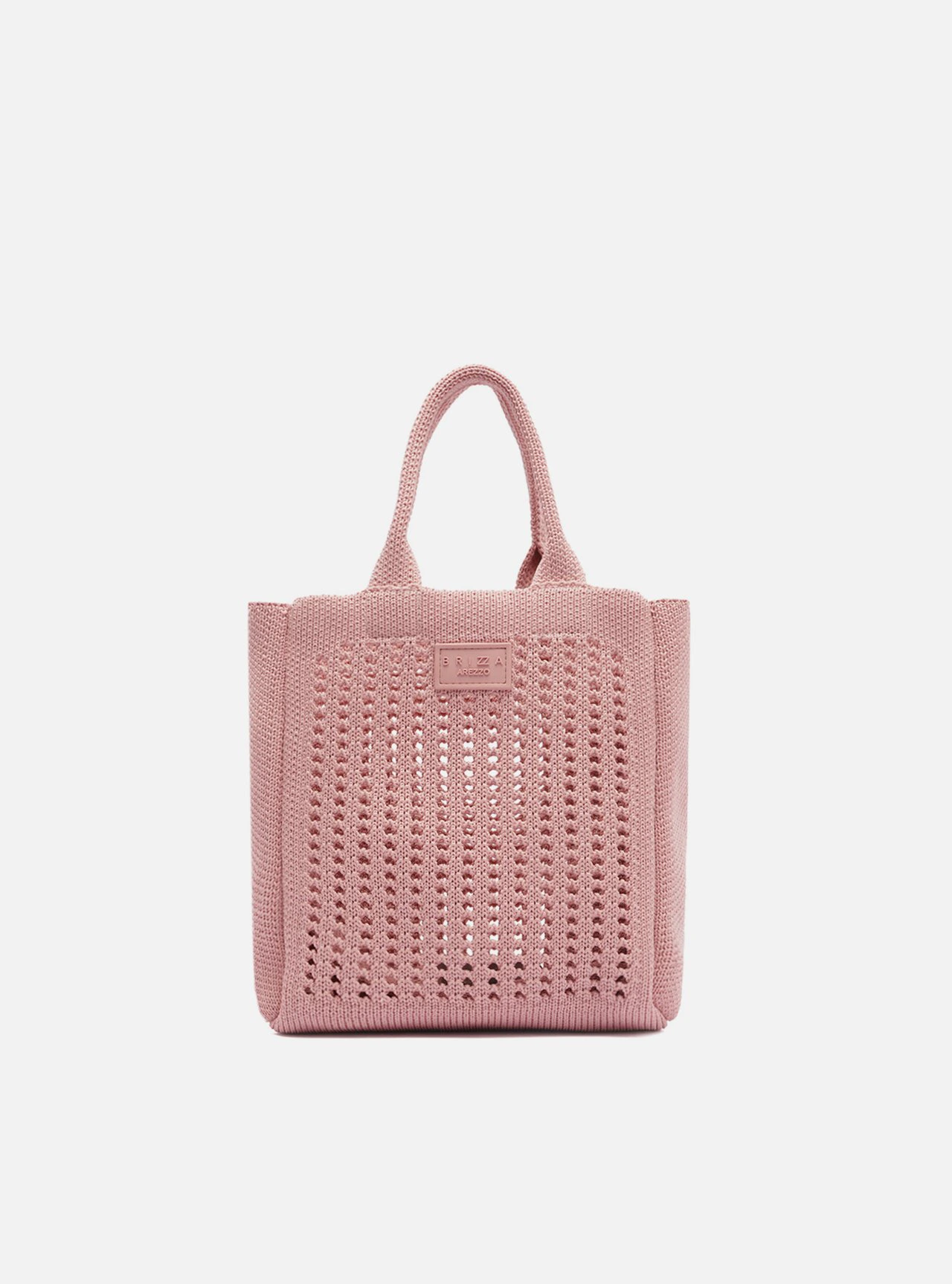 Bolsa Tiracolo Rosa Knit Pequena Brizza