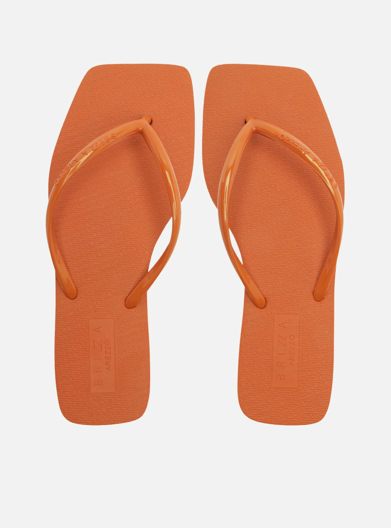 Chinelo de Dedo Laranja Flatform Brizza