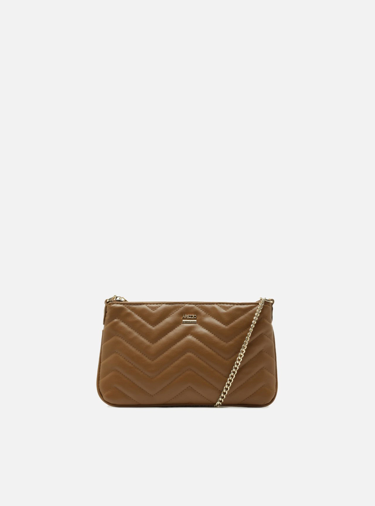 Bolsa Tiracolo Marrom Matelassê Pequena Corrente