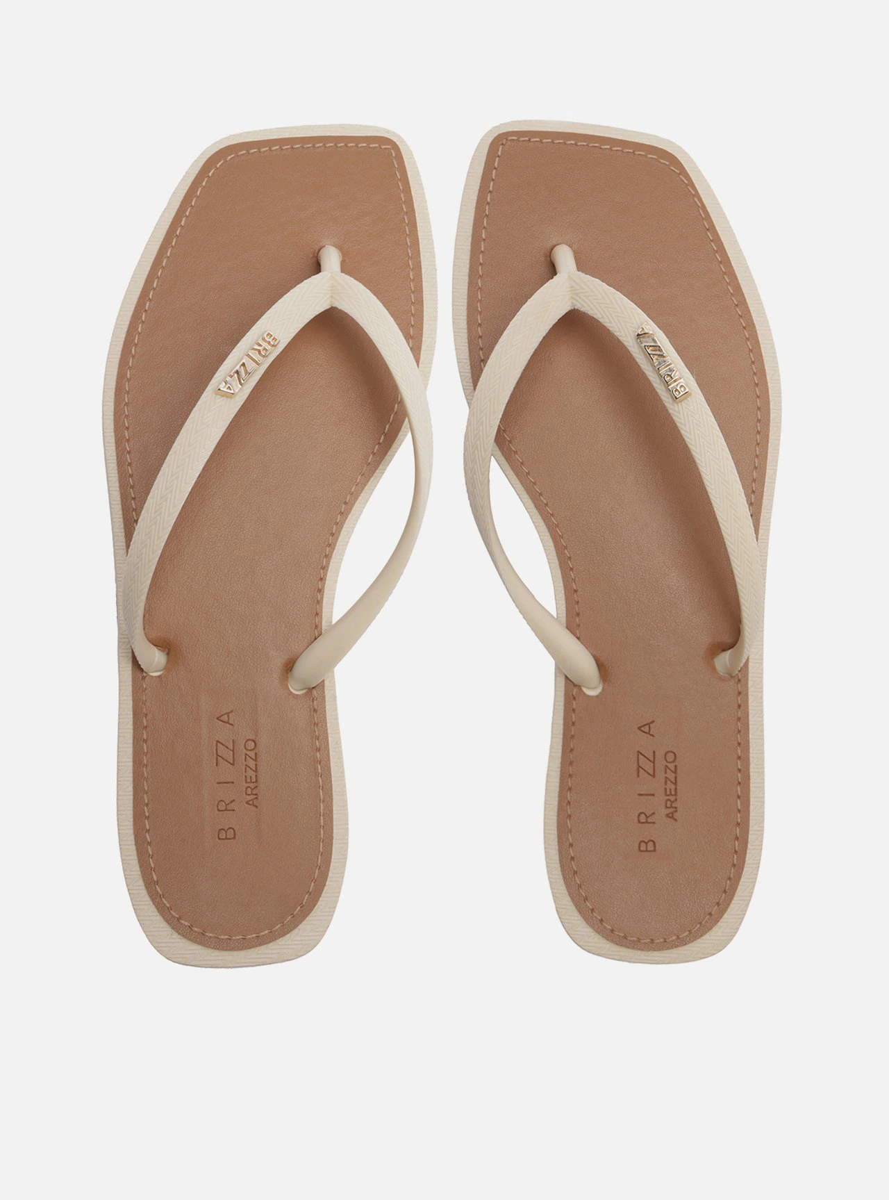 Chinelo de Dedo Off White Recouro Square Brizza