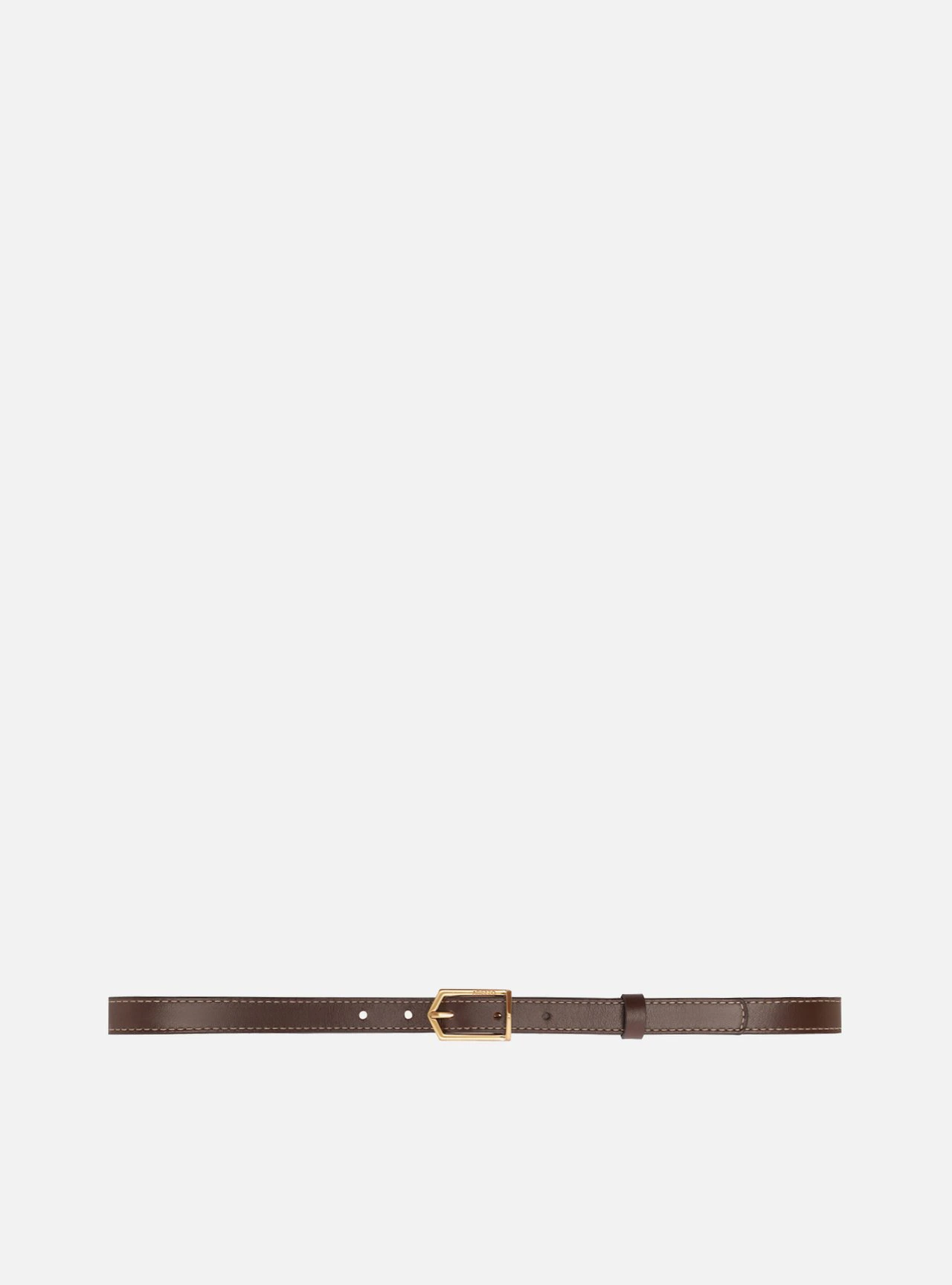 Cinto Cintura Marrom Couro Fivela Dourado