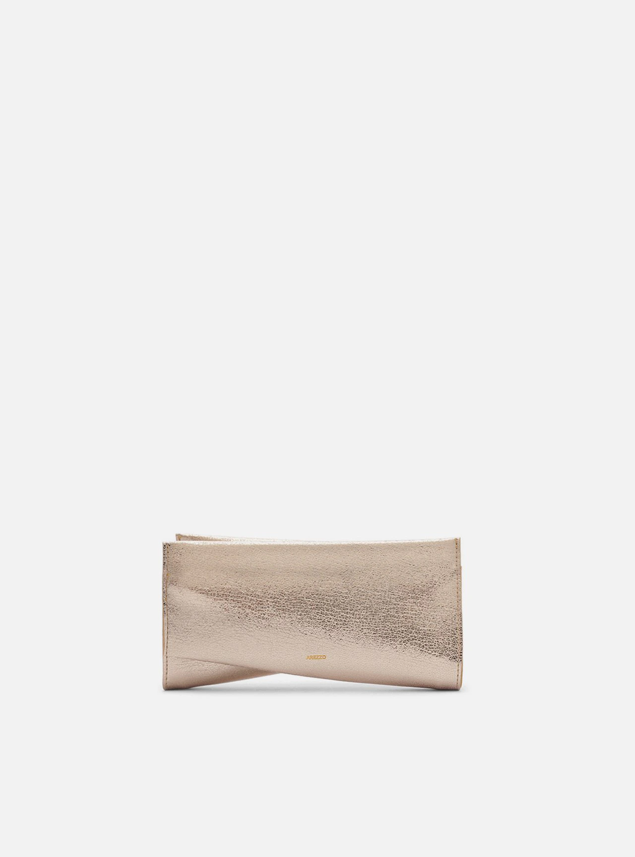 Bolsa Clutch Dourada Pequena Detalhe Dourado