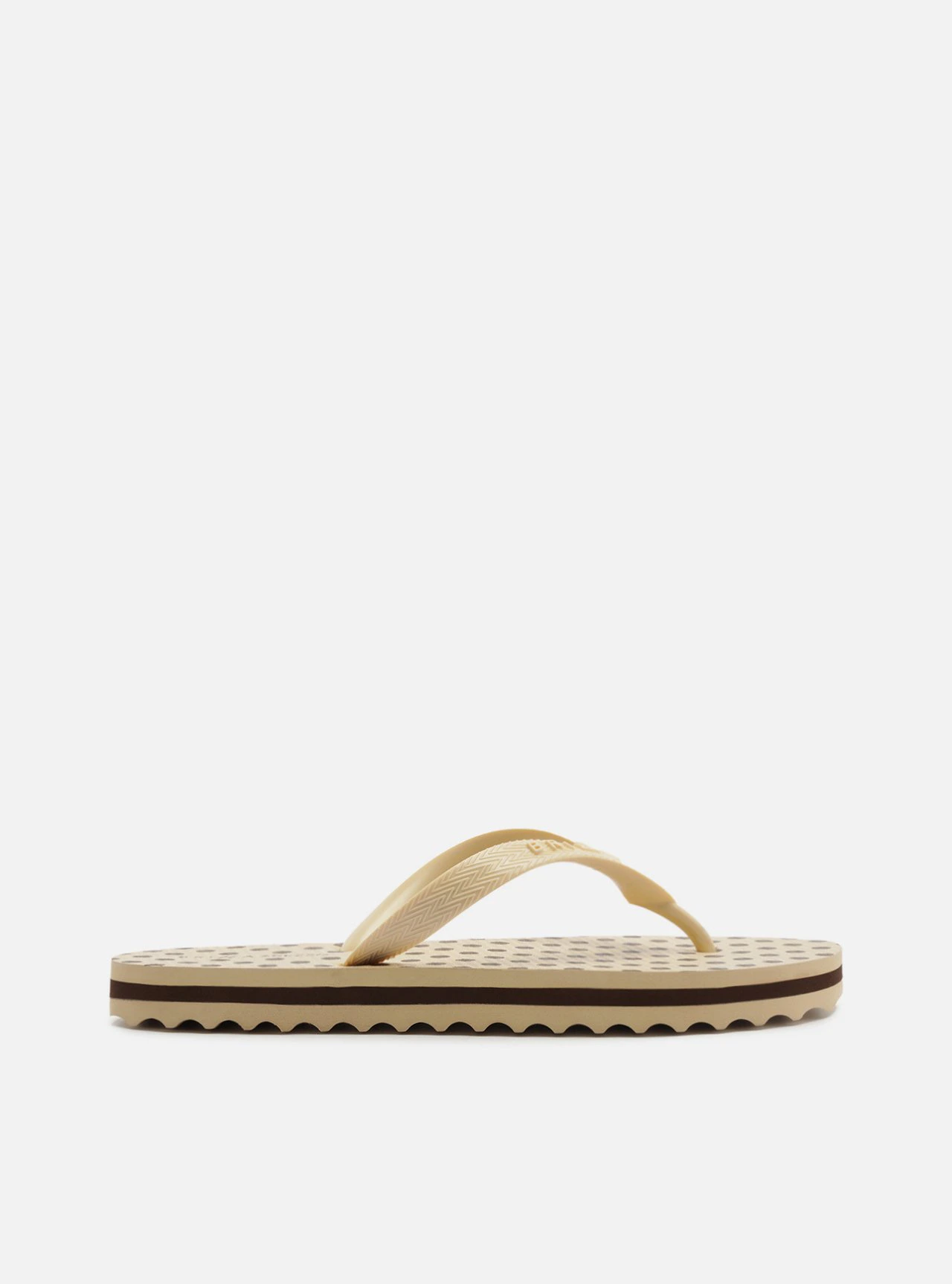 Chinelo de Dedo Off White Poá Flatform Brizza
