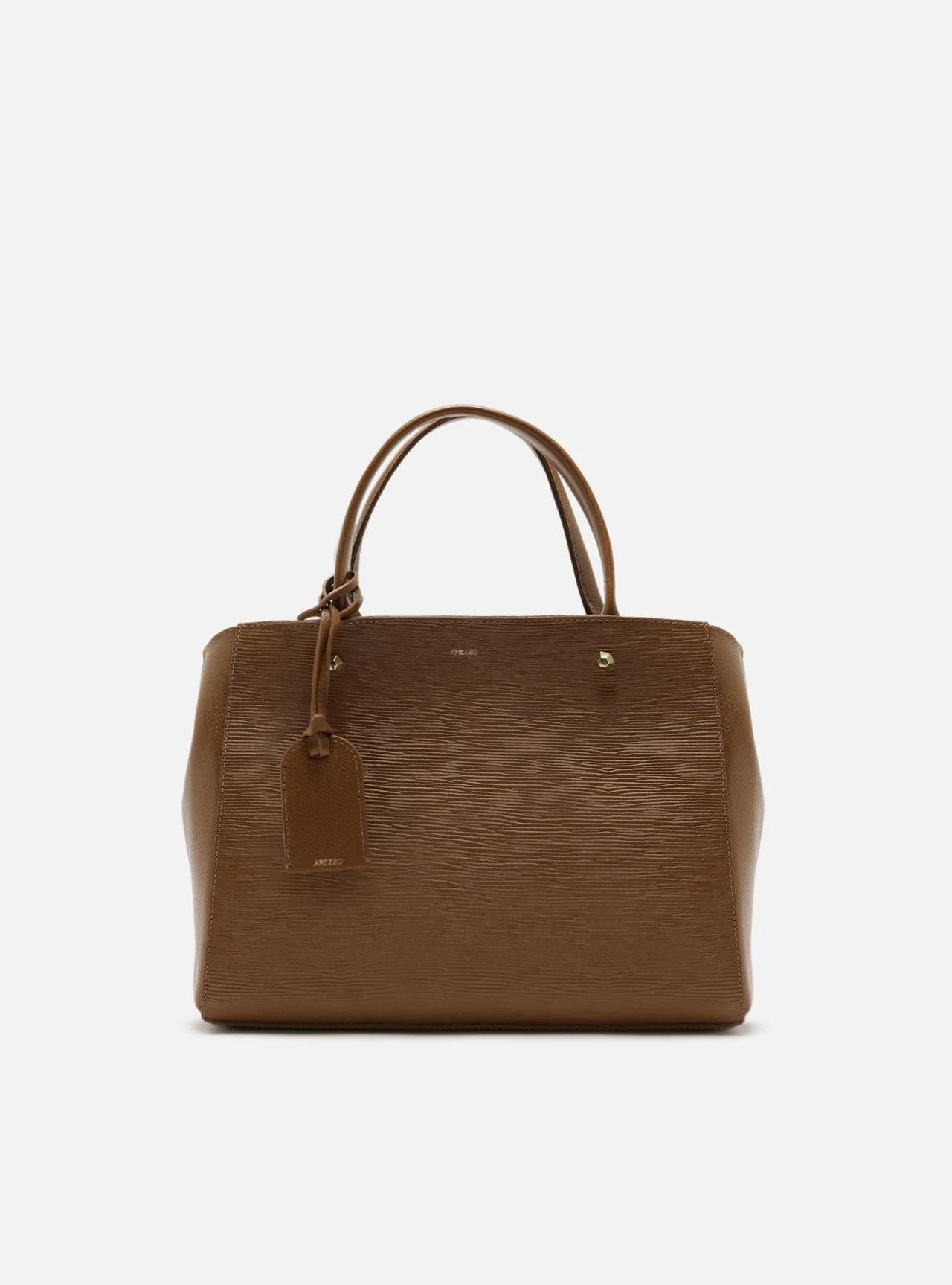 Bolsa Tote Marrom Couro Bella Média