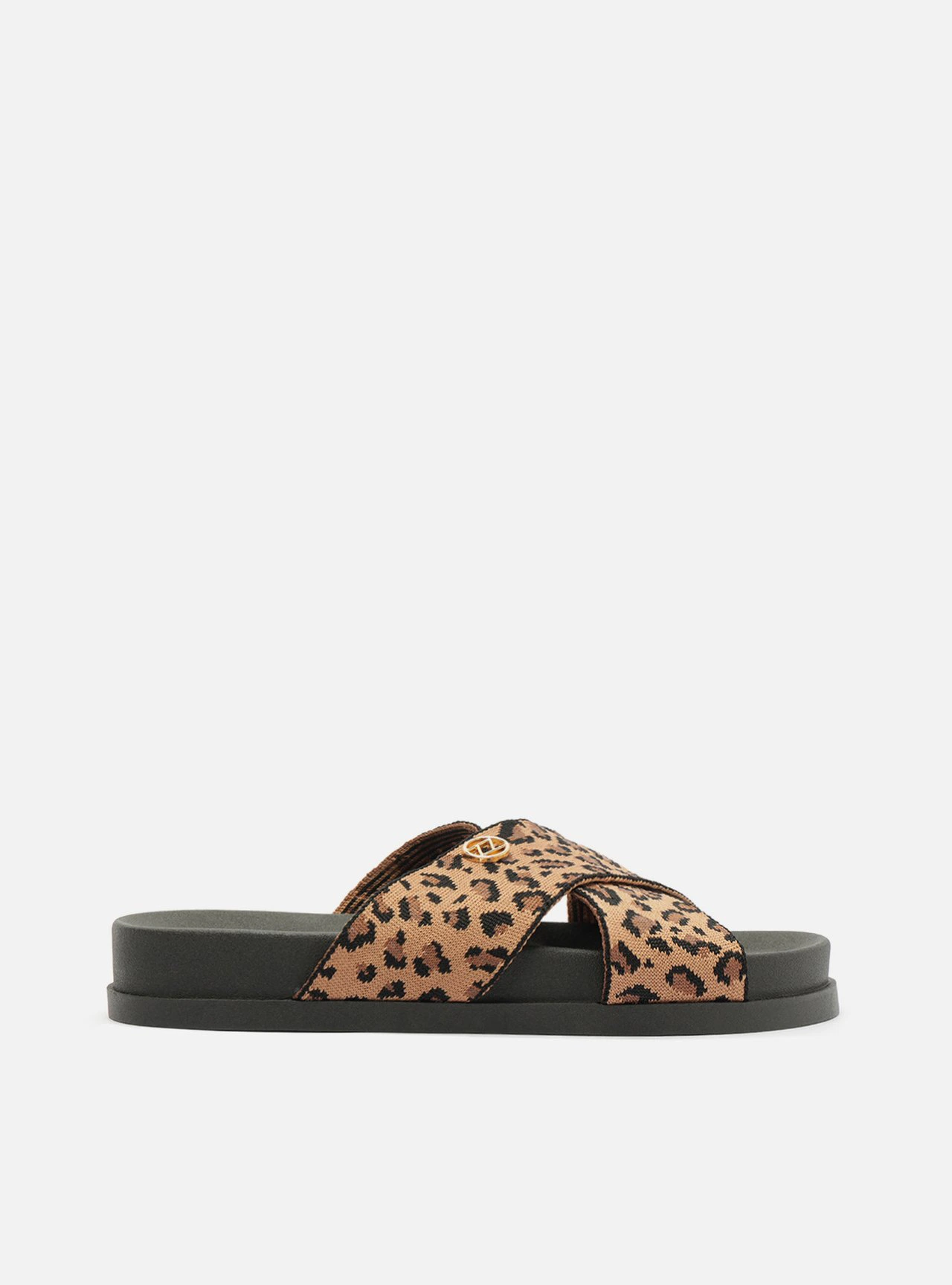 Chinelo de Dedo Marrom Plataforma Metais Brizza