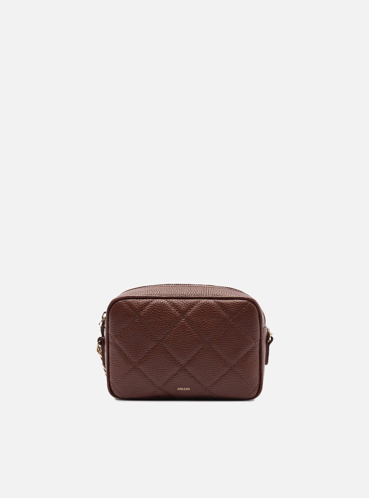Bolsa Tiracolo Marrom Couro Matelassê Gab Pequena